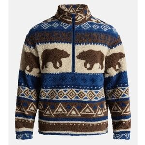 NWT VIRAL BEAR COVE HIGH PILE FLEECE PULLOVER XL- Sold Out Everywhere!!